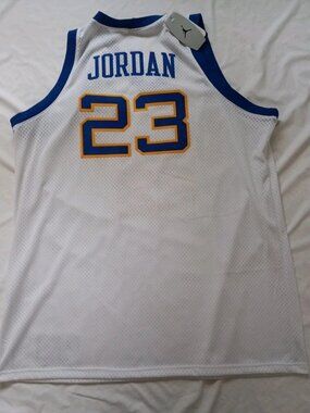 Michael Jordan Laney Jersey #23 High School Basketball 3XL White Mens (NEW)